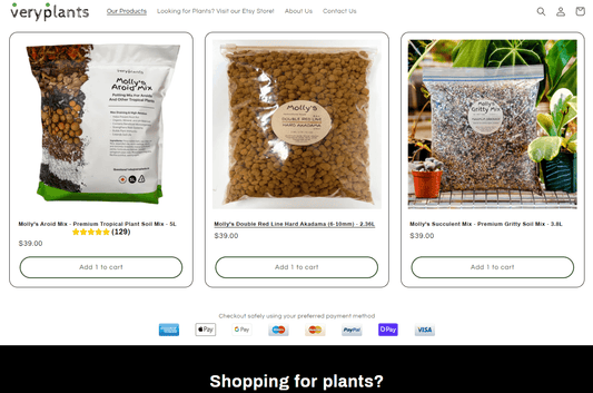 We're live with our new Website! - VERYPLANTS